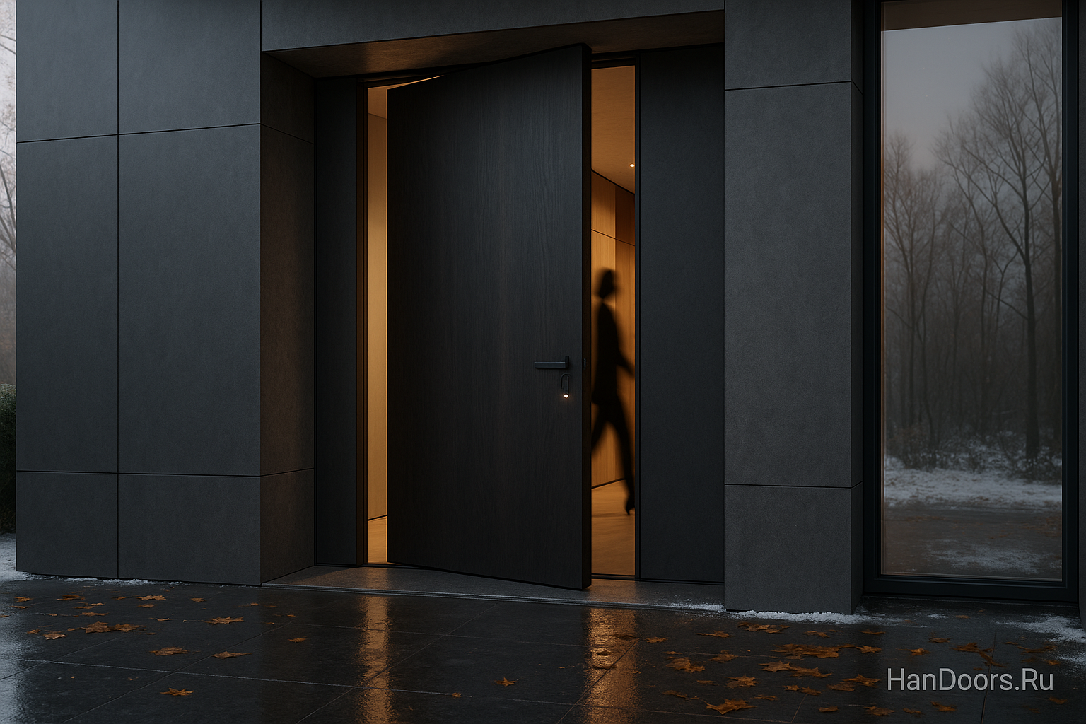 Дверь-маятник (Pivot Door): архитектурный тренд 2026, когда не нужен даже порог